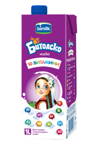 Qumësht i qëndrueshëm Bitola me 10 vitamina 1l
